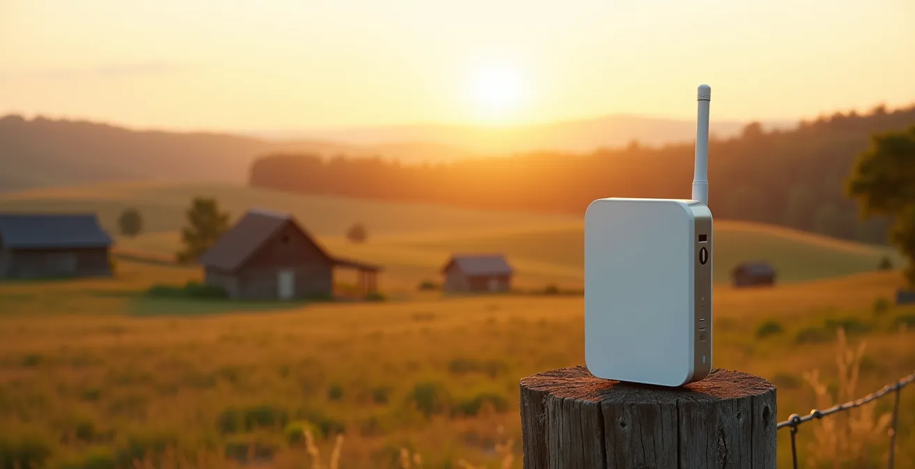 Système de téléassistance avec carte SIM multi-opérateurs en environnement rural